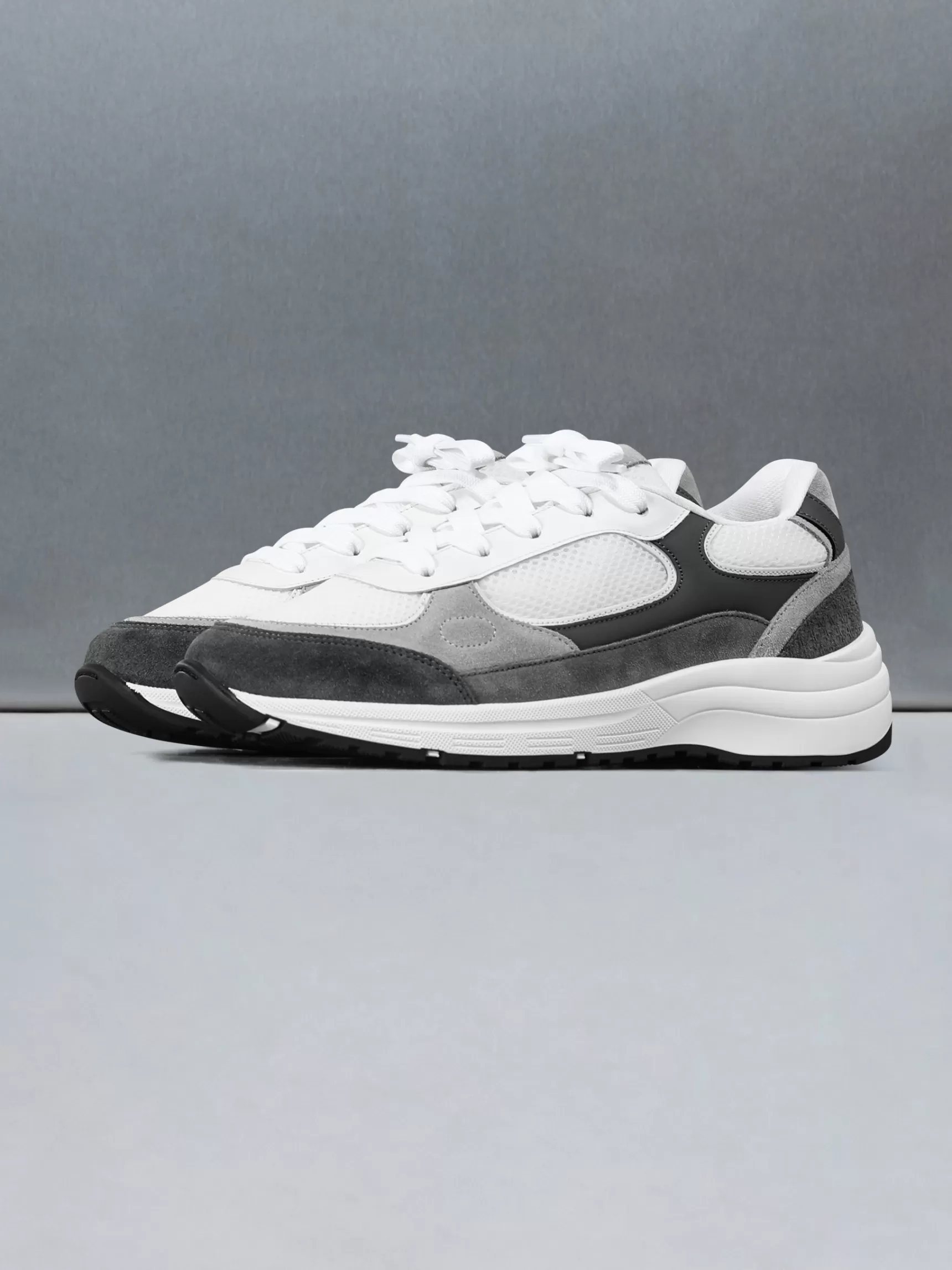 New ARNE Apollo Runner - White Grey WhiteGrey