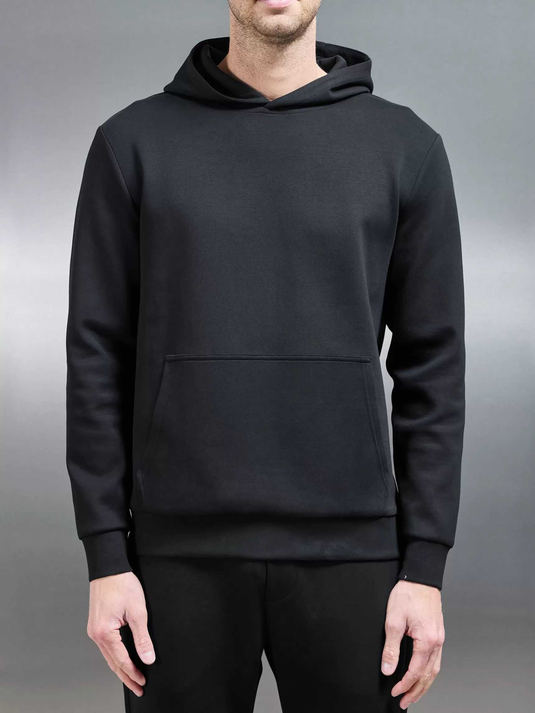 Best ARNE Interlock Jersey Essential Hoodie - Black