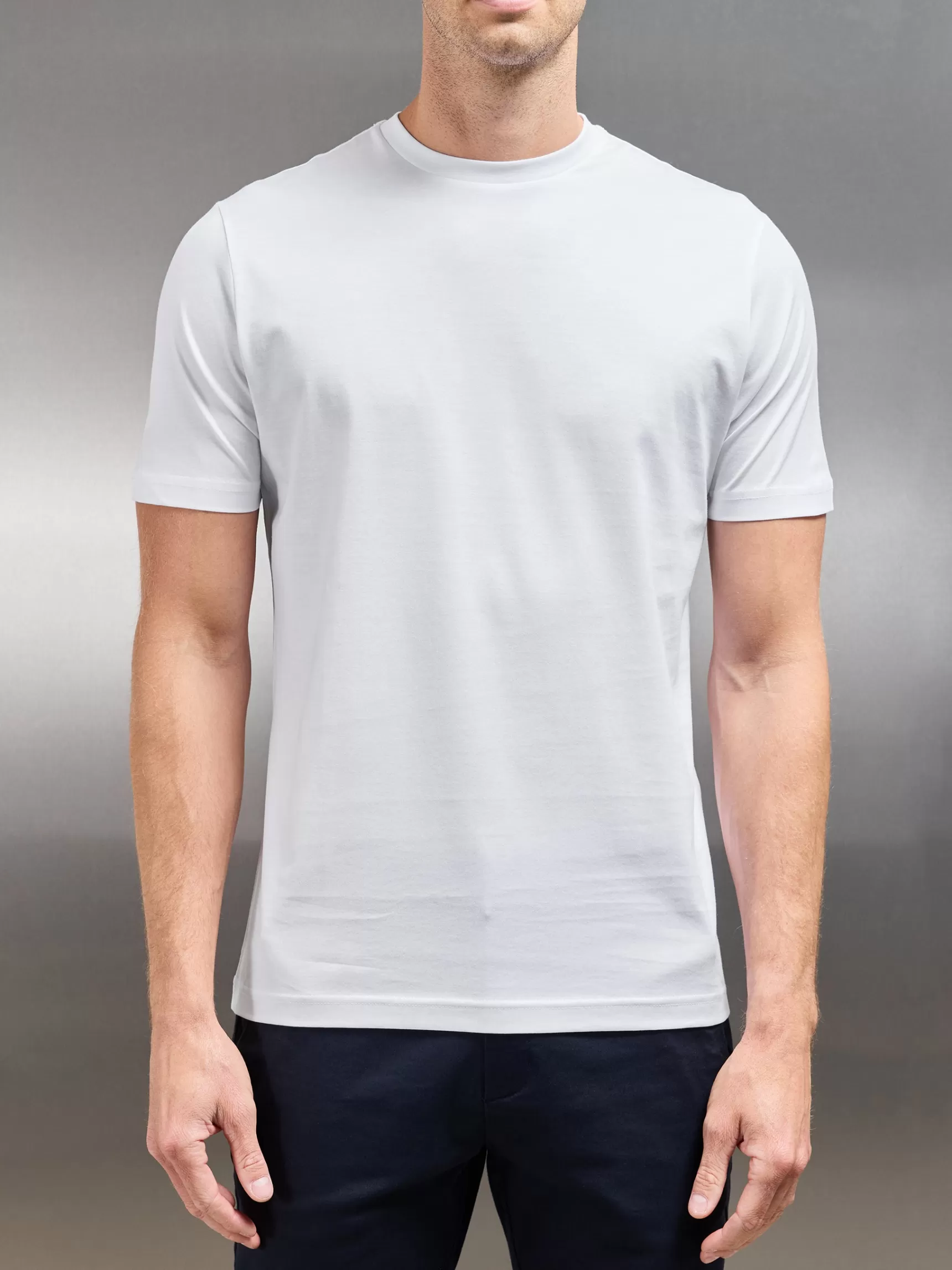 Cheap ARNE Mercerised Cotton T-shirt - White