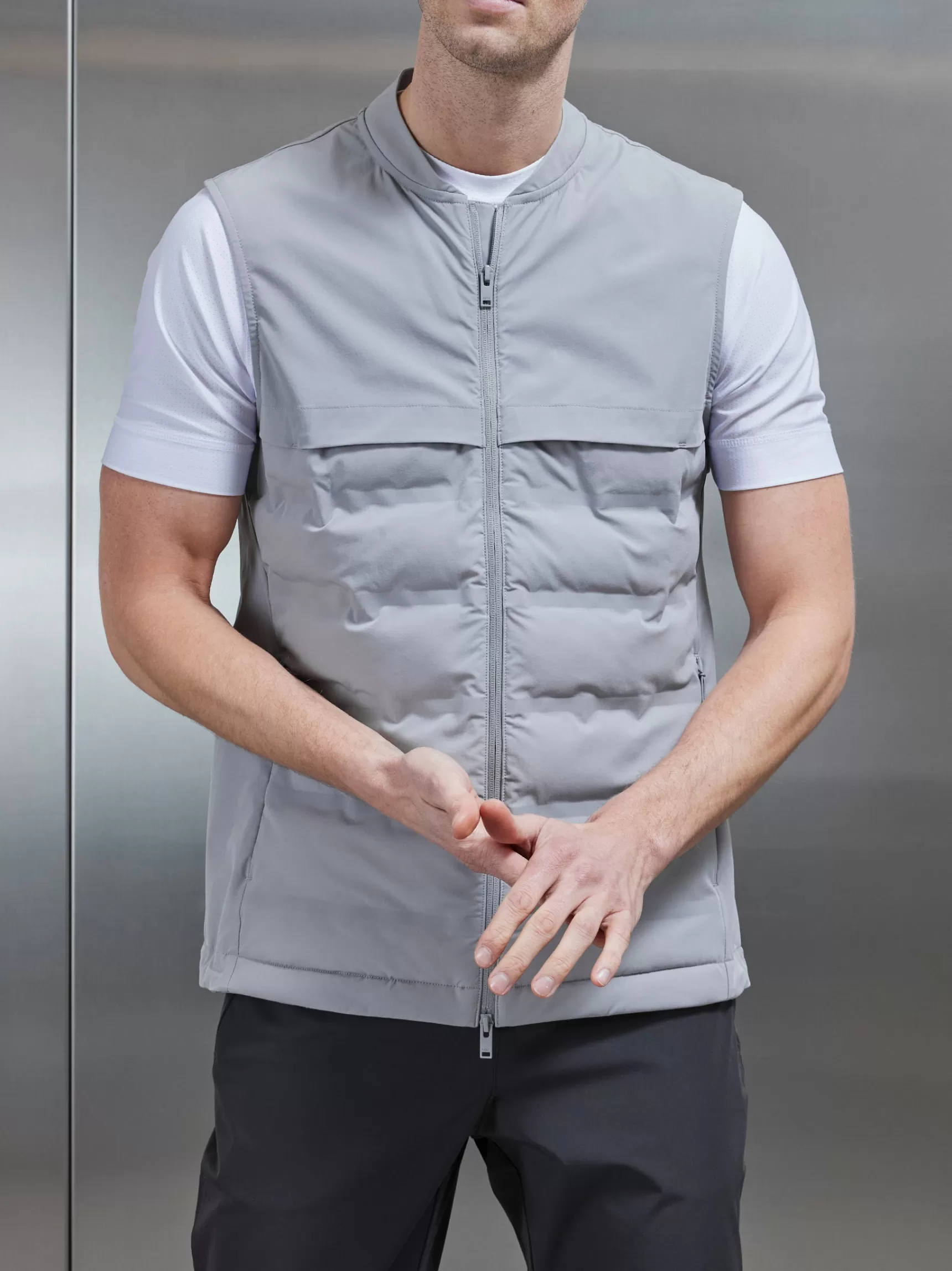 Store ARNE Performance Gilet - Mid Grey MidGrey