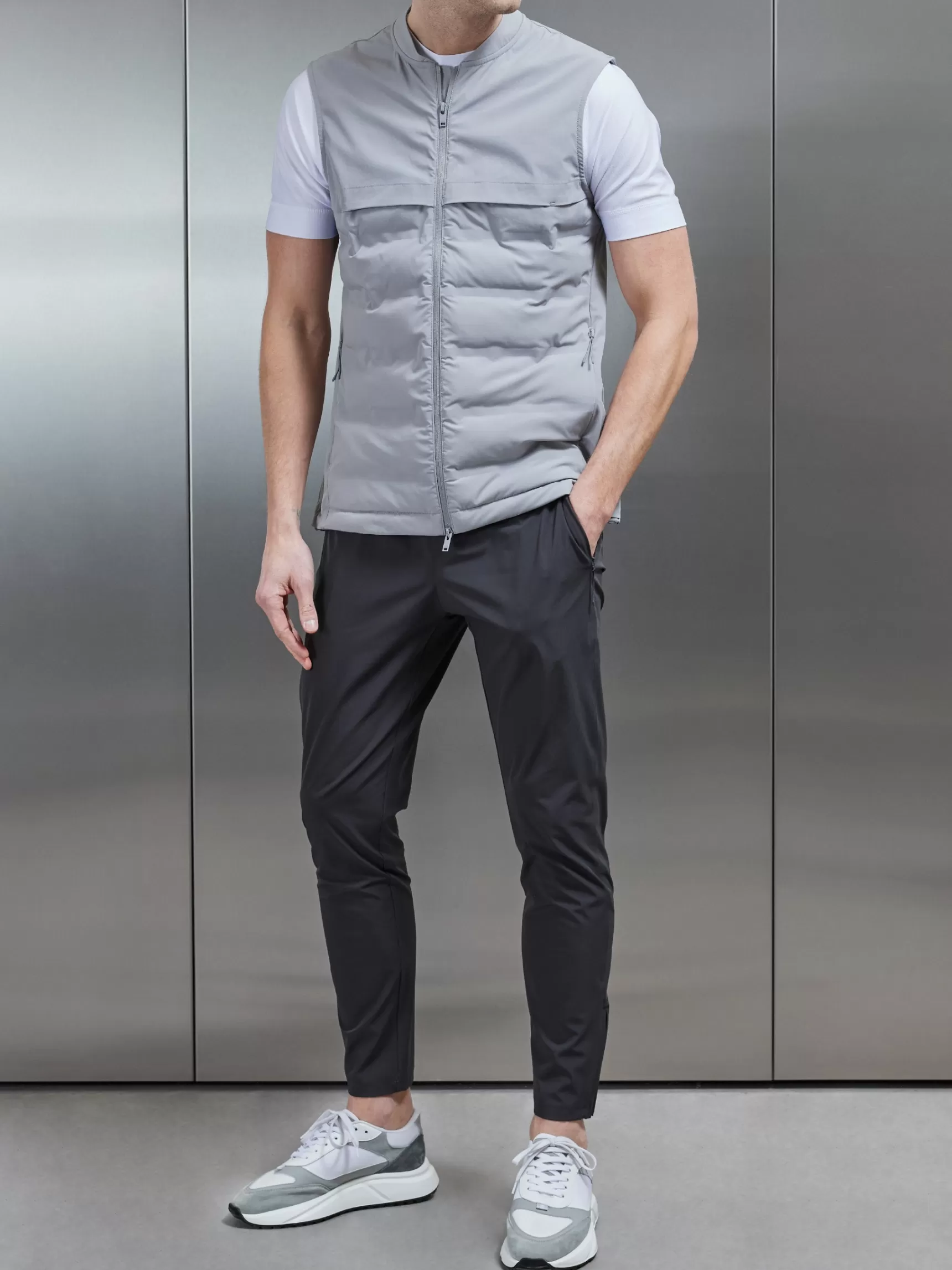 Store ARNE Performance Gilet - Mid Grey MidGrey