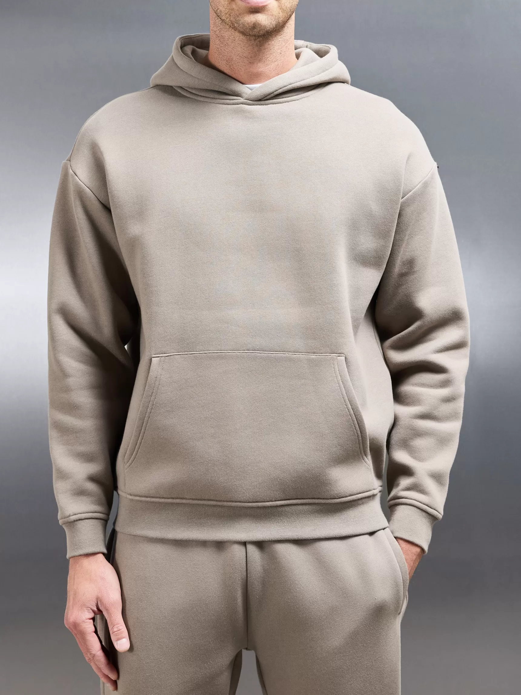 Outlet ARNE Relaxed Fit Hoodie - Taupe