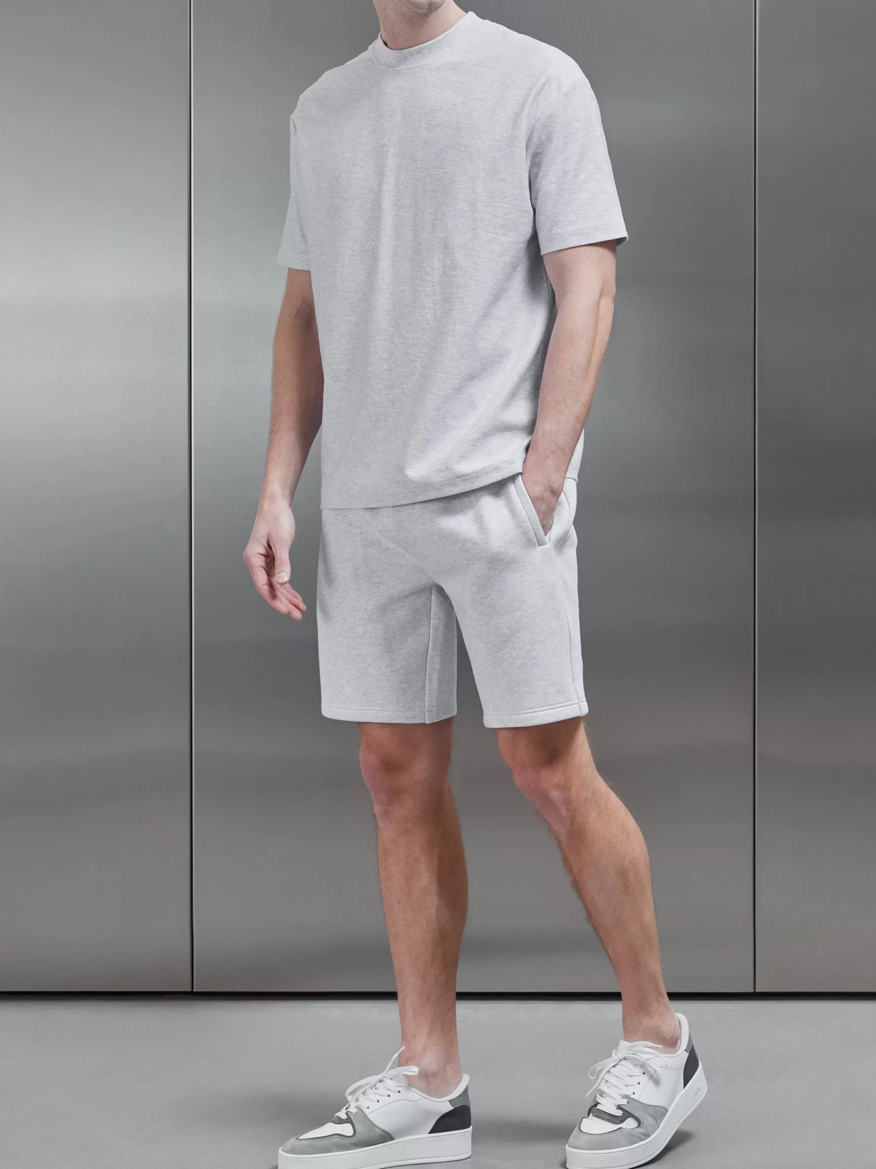 Best ARNE Relaxed Fit Short - Marl Grey MarlGrey