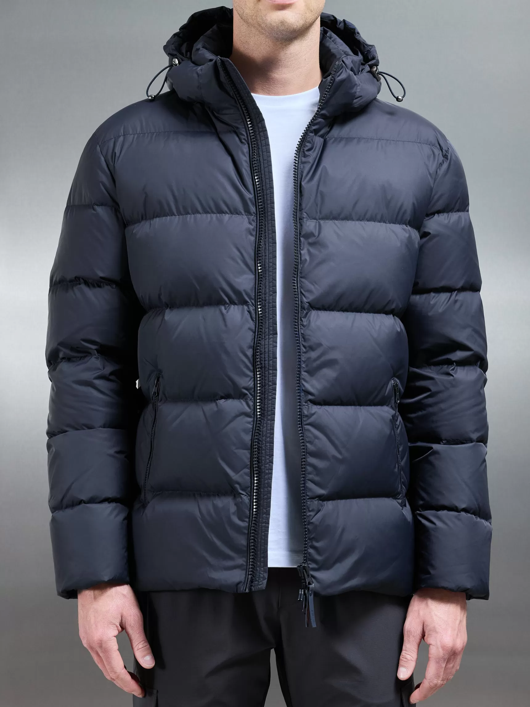 Best ARNE Short Down Jacket - Navy