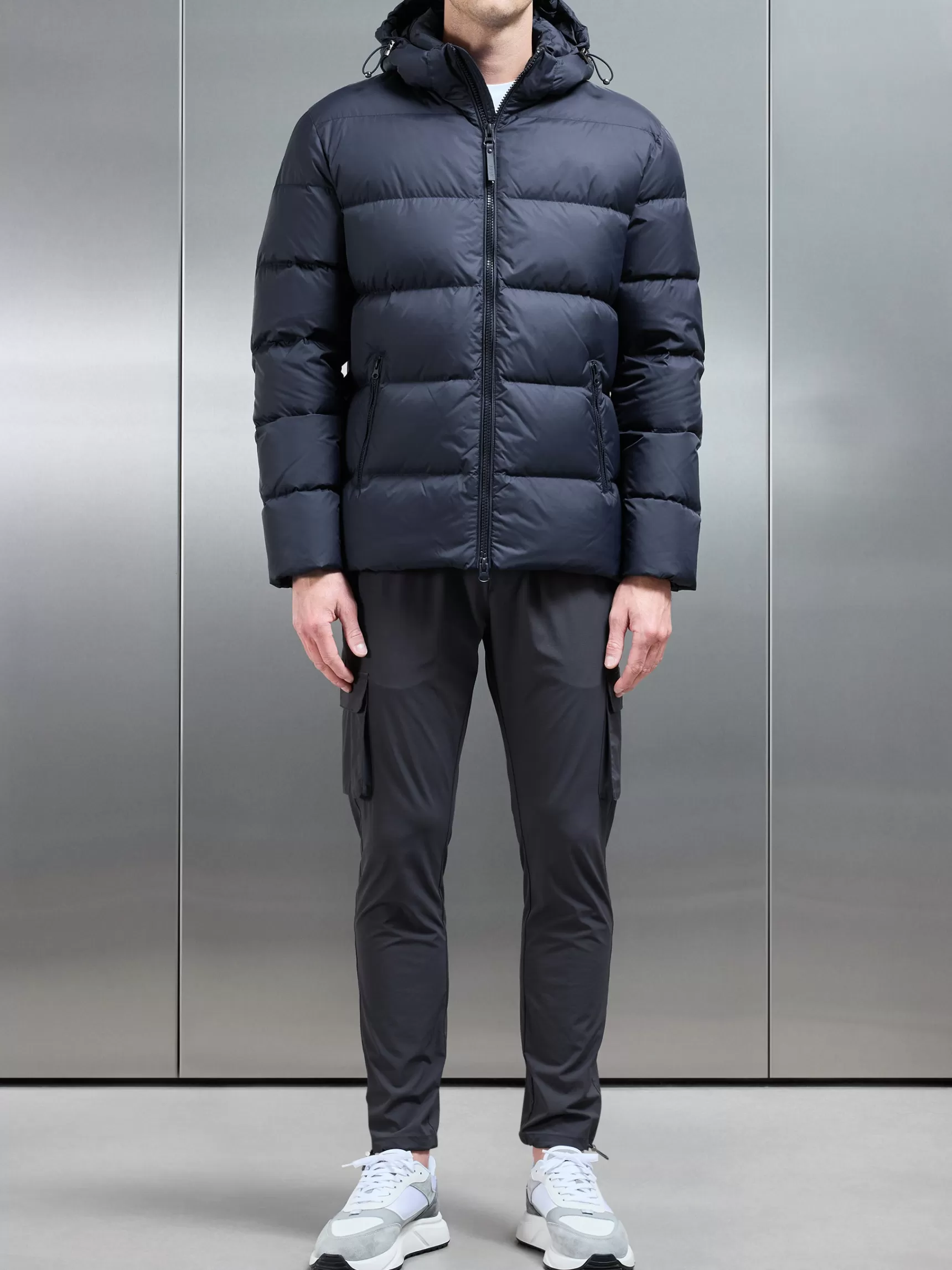 Best ARNE Short Down Jacket - Navy