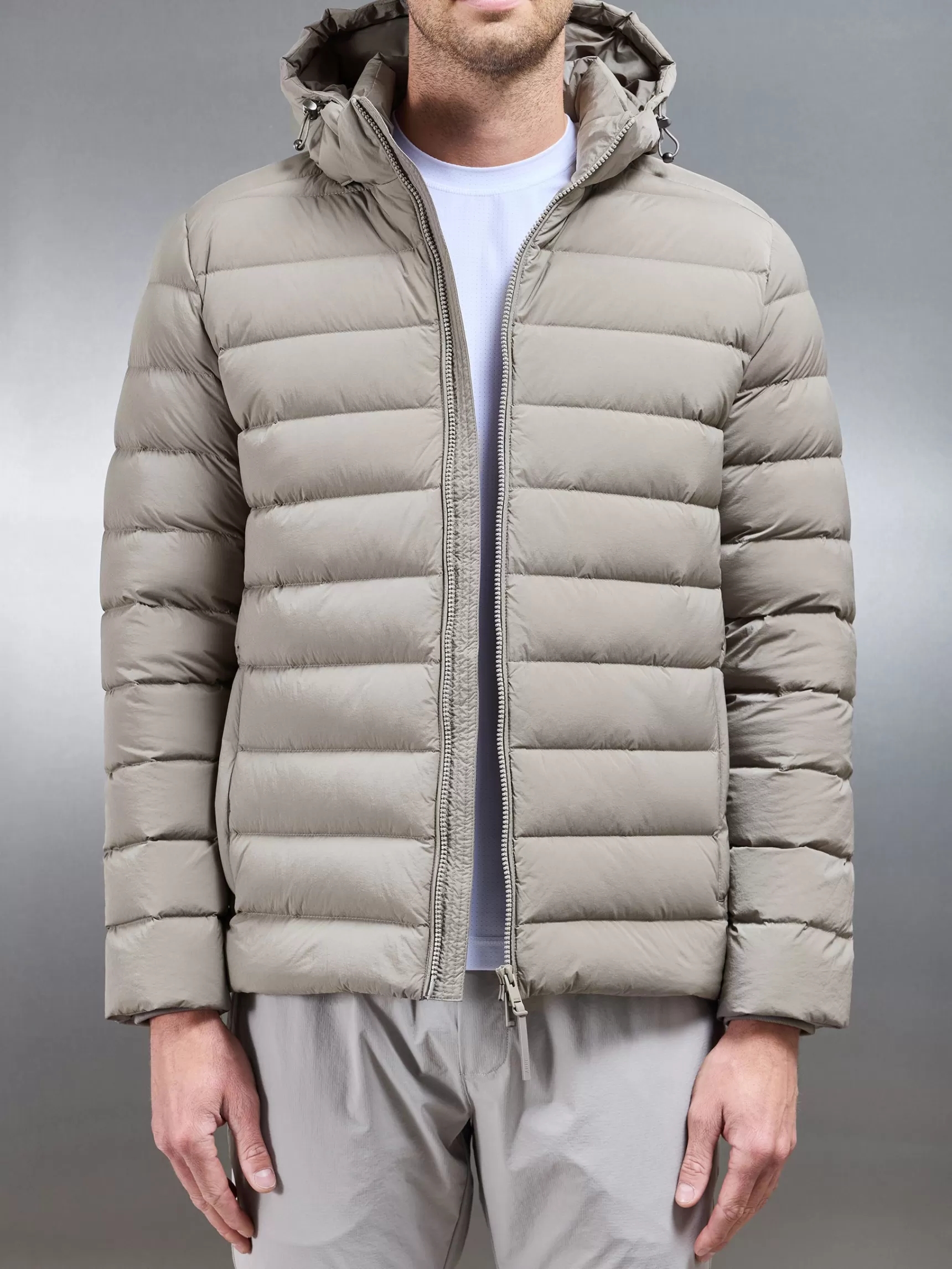 Store ARNE Short Technical Down Jacket - Taupe