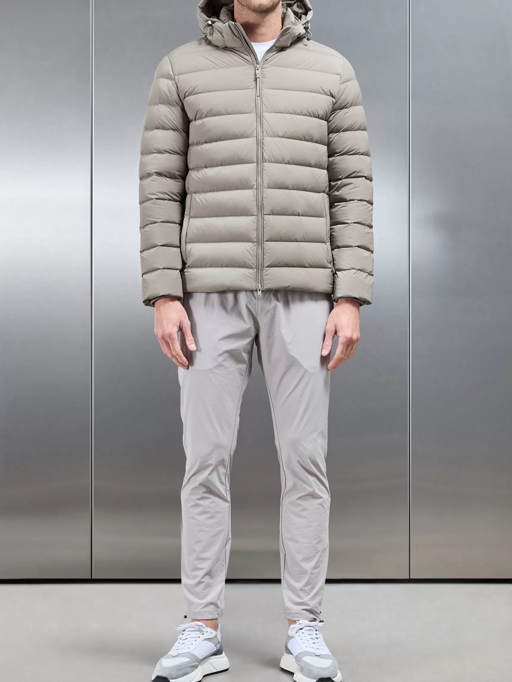 Store ARNE Short Technical Down Jacket - Taupe