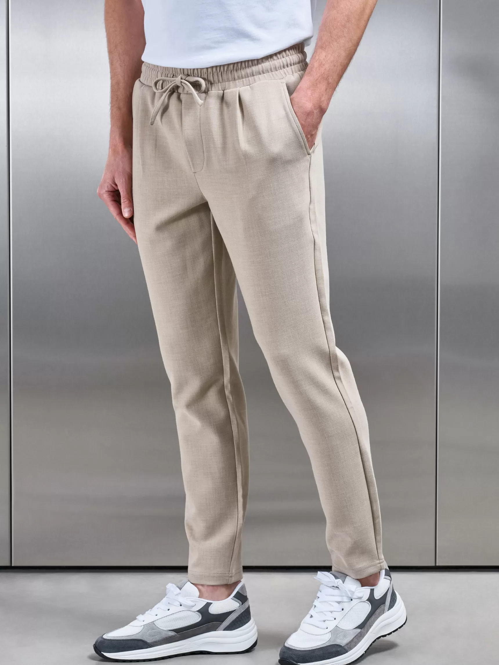 Outlet ARNE Smart Casual Trouser - Stone