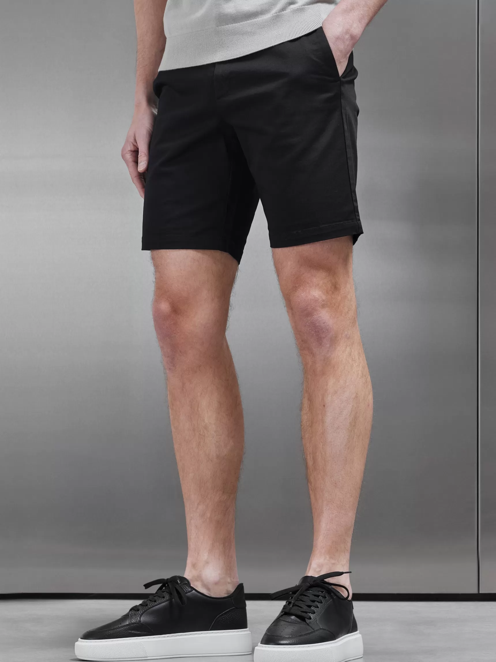 Cheap ARNE Tailored Chino Short - Black