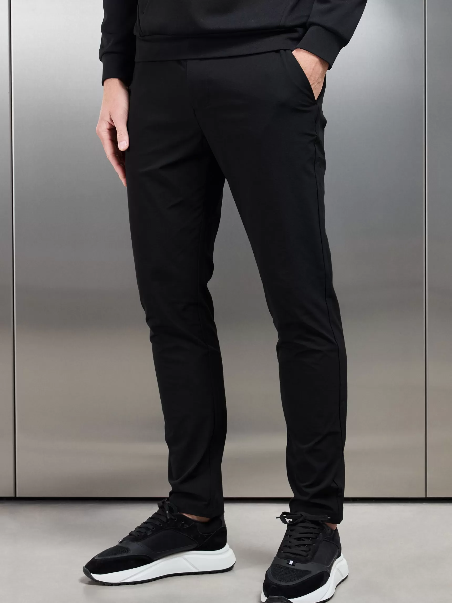 New ARNE Technical Tailored Trouser - Black