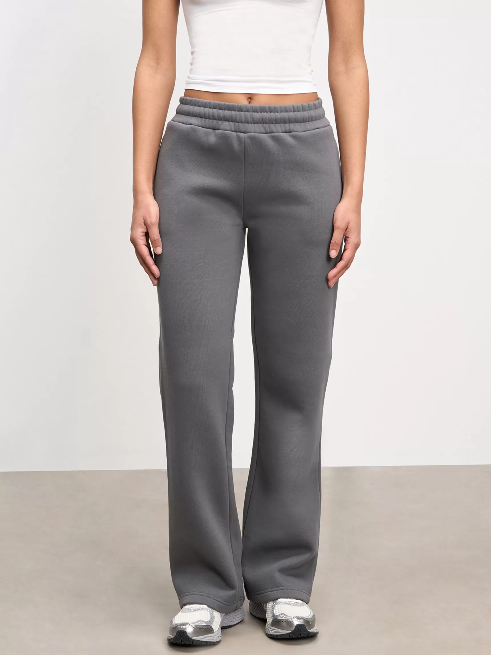 Best ARNE Womens Neoprene Straight Leg Jogger - Grey