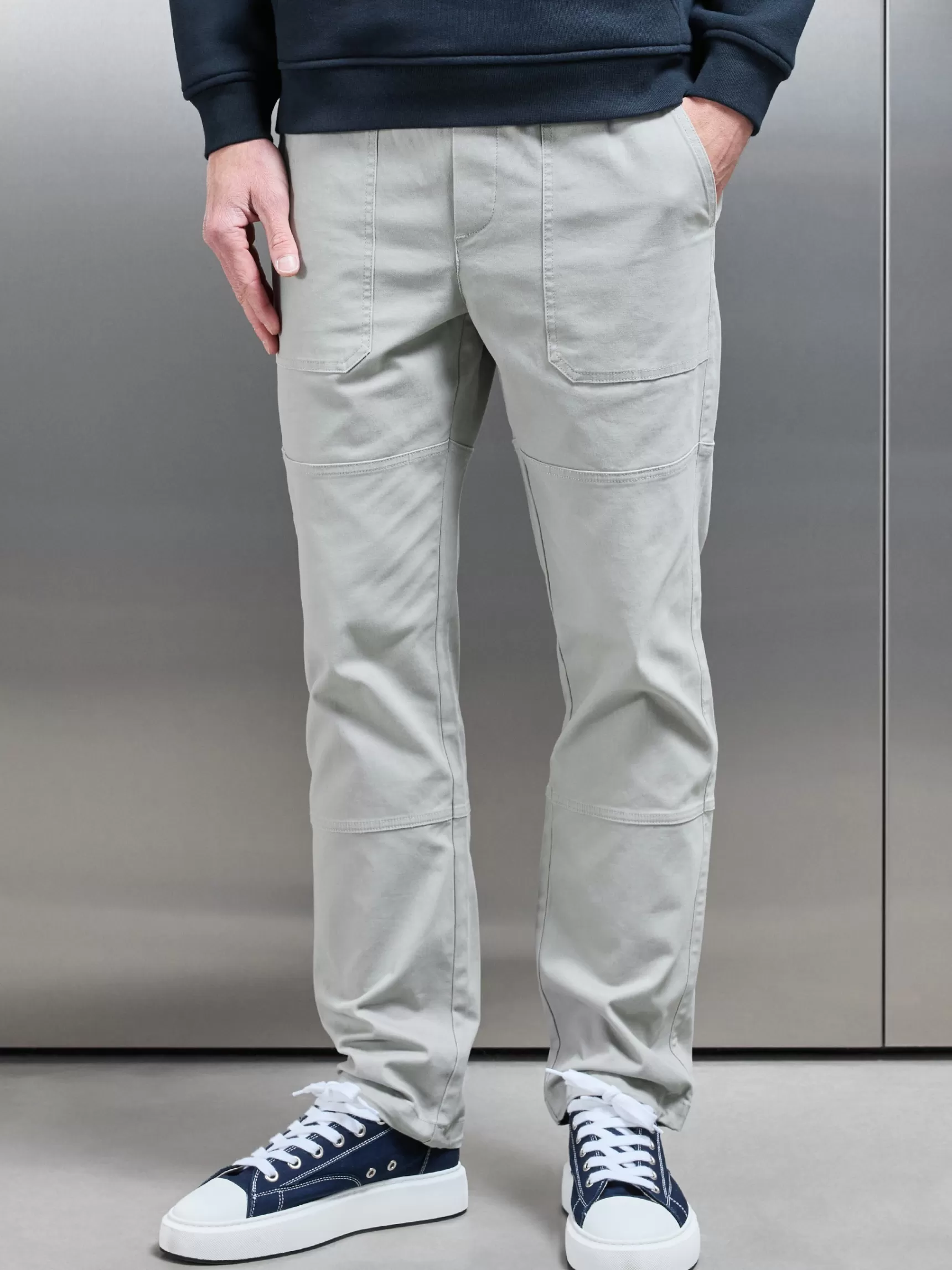 Shop ARNE Worker Trouser - Stone